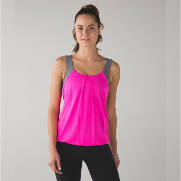Lululemon Nouveau Limits Tank Raspberry Glo Light - Picture 2 of 10